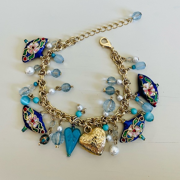 ✨Sale✨Cloisonné charm bracelet #6 - Picture 3 of 4